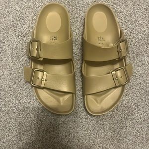 Gold Birkenstocks